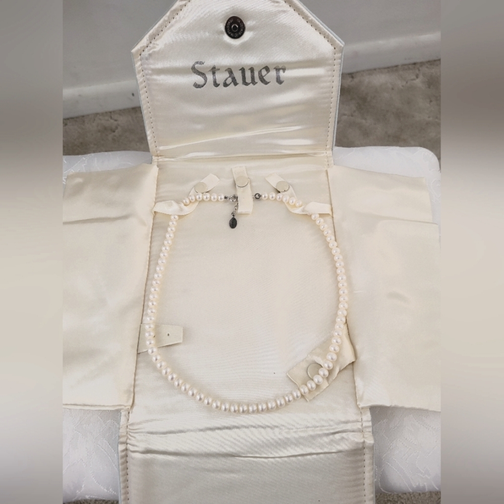 Vintage Pearl Necklace By Stauer